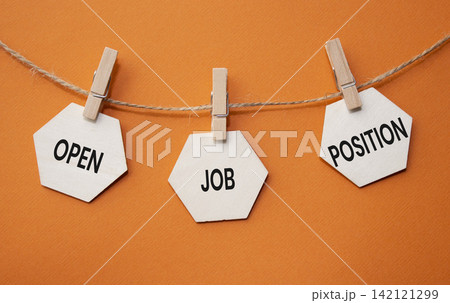 Start Your Career text on wooden hexagon tags hanging on rope with clothespins over blue background. Career development and professional growth concept with copy space. Start Your Career text on wooden hexagon tags hanging on rope with clothespins over blue background. Career development and professional growth concept with copy space. 142121299