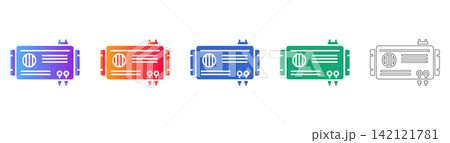 Electronic Device Control Interface Icons 142121781