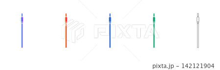 Welding Rod Gradient Vector Icon Set 142121904
