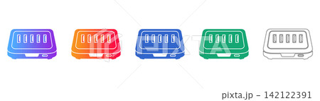 Multi Port USB Hub or Docking Station Icons 142122391
