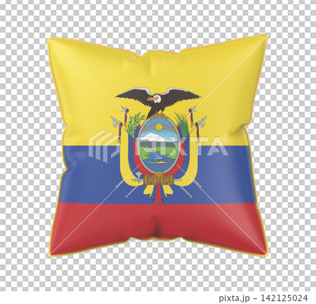 Pillow with the flag of Ecuador Pillow with the flag of Ecuador 142125024