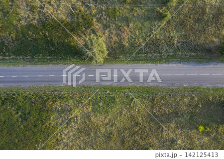 road, view from above, aerial view road, view from above, aerial view 142125413