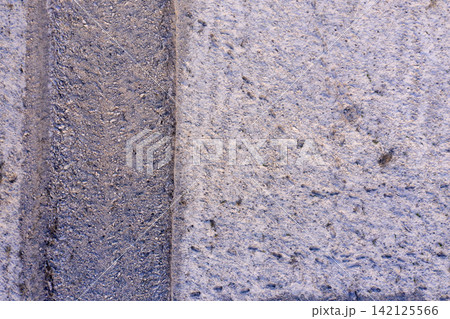 sown agricultural field, view from above sown agricultural field, view from above 142125566