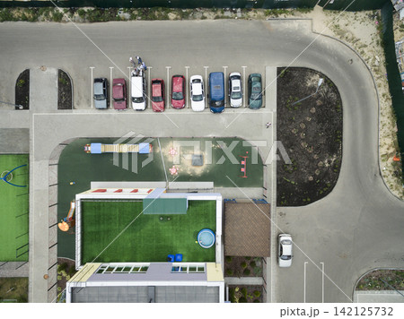 asphalt, car parking, view from above asphalt, car parking, view from above 142125732