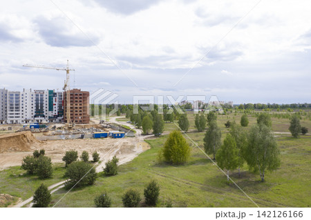construction site, building a house, top view 142126166