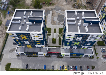 construction site, building a house, top view 142126174