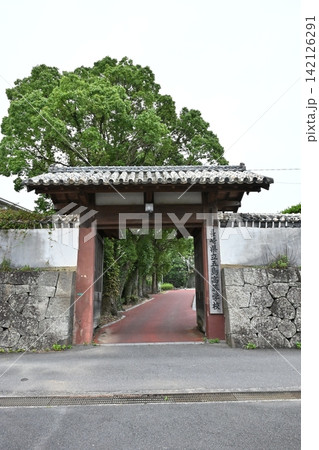 福江城跡の歴史ある城門 福江城跡の歴史ある城門 142126291