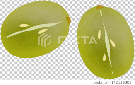 green grape cut half green grape cut half 142126305