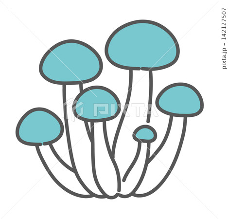 ぶなしめじ(きのこ)のイラスト ぶなしめじ(きのこ)のイラスト 142127507