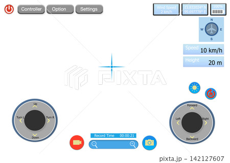 Drone controller screen design. Drone controller screen design. 142127607