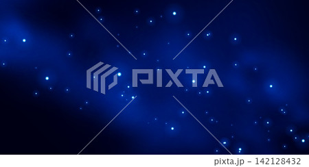 Night sky with glowing particles background. Beautiful galaxy background with bright shining stars Night sky with glowing particles background. Beautiful galaxy background with bright shining stars 142128432