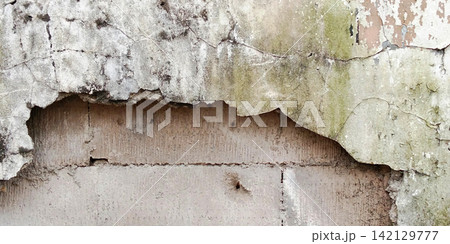 Severely damaged and dilapidated walls Severely damaged and dilapidated walls 142129777