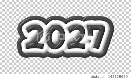 Black 3D letters for 2027 Black 3D letters for 2027 142129929
