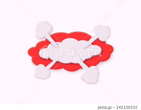 3D comic speech bubble.3D Vector Illustrations. 3D comic speech bubble.3D Vector Illustrations. 142130332