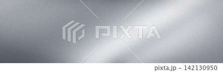 Wide abstract grainy gradient banner background in metallic silver light grey and steel Wide abstract grainy gradient banner background in metallic silver light grey and steel 142130950