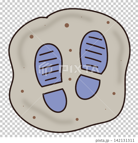 Astronaut footprints on moon surface lunar soil space exploration astronomy sticker print visual graphic clipart artwork design icon element illustration Astronaut footprints on moon surface lunar soil space exploration astronomy sticker print visual graphic clipart artwork design icon element illustration 142131311