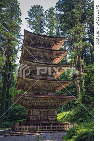 山形 羽黒神社 国宝羽黒山五重塔 山形 羽黒神社 国宝羽黒山五重塔 142131540