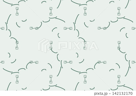 Modern geometric seamless tile, pinwheel coiled spirals in soft green Modern geometric seamless tile, pinwheel coiled spirals in soft green 142132170