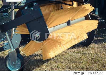Part of sweeper using for cleaning surface in urban or countryside Part of sweeper using for cleaning surface in urban or countryside 142132383