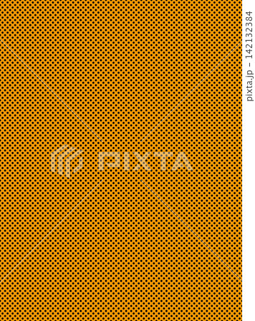 オレンジ色と黒のドット柄 142132384