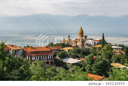 Panoramic View of Sighnaghi Town and Alazani Valley Panoramic View of Sighnaghi Town and Alazani Valley 142132455