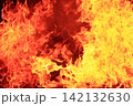 炎　14　燃え上がる炎のテクスチャ 142132630