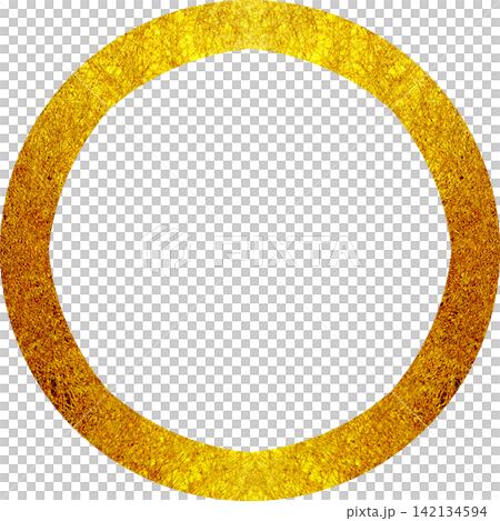 Golden circle mark PNG material 142134594