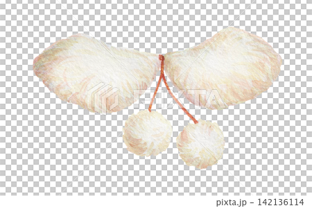 Watercolor faux fur collar with white pom-pom. Fluffy detachable accessory creates a soft winter design. Great for clothing scarf and textile use. Vintage fashion art shows womenswear and apparel. Watercolor faux fur collar with white pom-pom. Fluffy detachable accessory creates a soft winter design. Great for clothing scarf and textile use. Vintage fashion art shows womenswear and apparel. 142136114