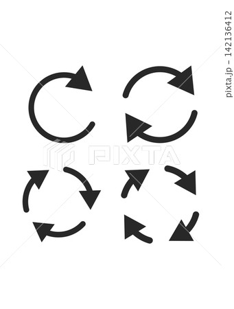 Circular Arrow Cycle and Refresh Icon Set Circular Arrow Cycle and Refresh Icon Set 142136412