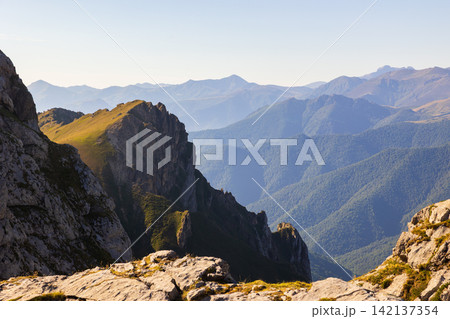 Majestic Picos de Europa mountain range in northern Spain Majestic Picos de Europa mountain range in northern Spain 142137354