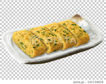 玉子焼き（ネギ入り）大根おろし付き 142138828