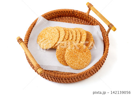 sesame Thin Crackers Snack Food Ingredient 142139056