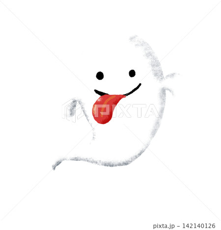 舌を出して笑うかわいいおばけのイラスト|ハロウィン・ホラー・キャラクター素材 舌を出して笑うかわいいおばけのイラスト|ハロウィン・ホラー・キャラクター素材 142140126