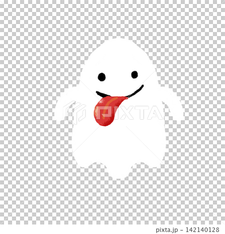 舌を出して笑うかわいいおばけのイラスト|ハロウィン・ホラー・キャラクター素材 舌を出して笑うかわいいおばけのイラスト|ハロウィン・ホラー・キャラクター素材 142140128