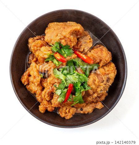 crispy Pork Ribs Steamed Bowl Traditional Chinese Dish crispy Pork Ribs Steamed Bowl Traditional Chinese Dish 142140379