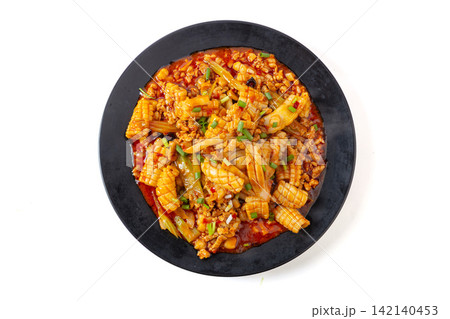 chinese Style Braised Squid with Minced Meat Sauce chinese Style Braised Squid with Minced Meat Sauce 142140453