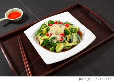 chinese Chilled Cucumber Salad with Garlic Dressing chinese Chilled Cucumber Salad with Garlic Dressing 142140517