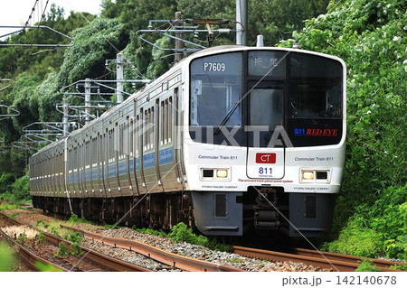 【JR九州】811系7600番台〜RED EYE〜+811系100番台(鹿児島本線:けやき台〜原田) 【JR九州】811系7600番台〜RED EYE〜+811系100番台(鹿児島本線:けやき台〜原田) 142140678