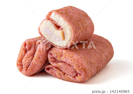 purple Taro Filled Toast Roll Bread Snack 142140965