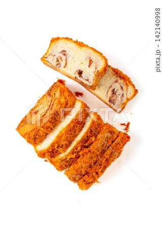 red Bean Floss Filled Bread With Soft Texture red Bean Floss Filled Bread With Soft Texture 142140998