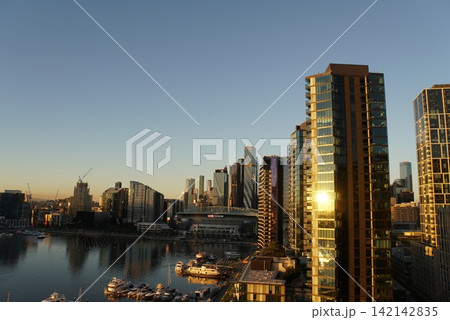 メルボルンの街の夕景 オーストラリア メルボルンの街の夕景 オーストラリア 142142835