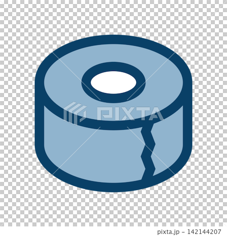 Icon for roll-shaped adhesive tape 142144207