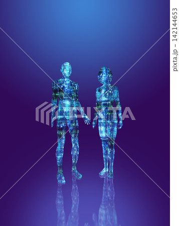 ロボットのカップル 142144653