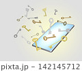 スマホと鍵 142145712