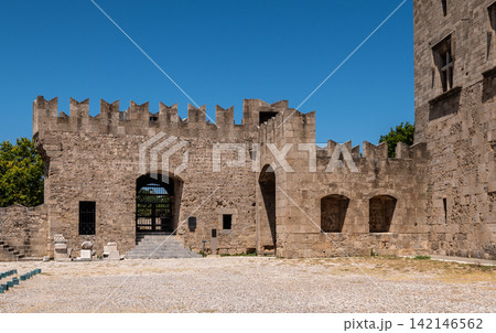 Medieval Fortification Wall and Gate at Palace of the Grand Master 142146562
