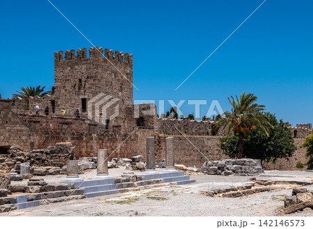 Ancient Temple of Aphrodite Ruins and Medieval Fortification Walls Ancient Temple of Aphrodite Ruins and Medieval Fortification Walls 142146573