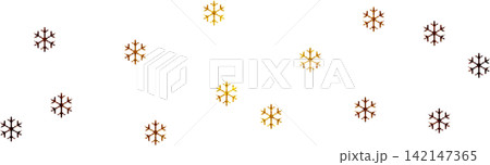 雪の結晶のPNG素材 142147365