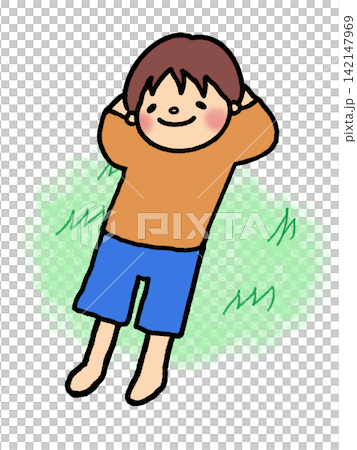 一個可愛的小男孩躺著打個盹兒。 一個可愛的小男孩躺著打個盹兒。 142147969
