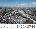 堺市役所展望ロビーから眺めた堺東の街並み 142148746
