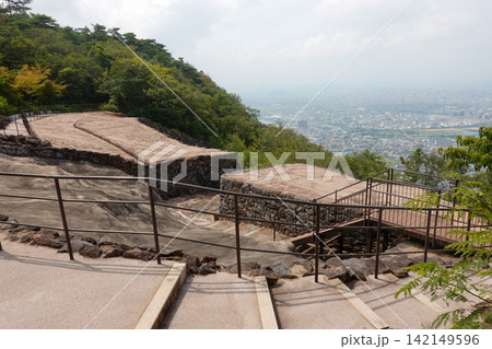 高松市の古代山城 屋嶋城址から高松市街地を望む（2026年8月撮影） 142149596